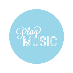 Play Music Logo with white border