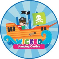 wicked jumping castle logo